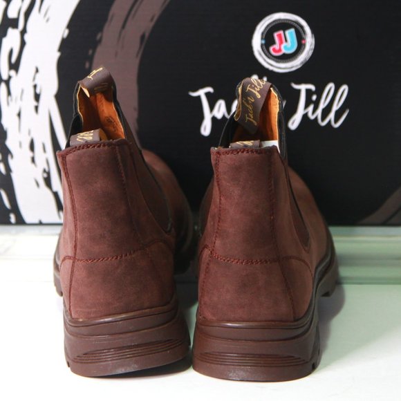 Jack 'n Jill Chelsea Brown Suede Boots Size 10 Never Worn - Picture 4 of 12